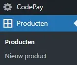 Productbeheer codepay